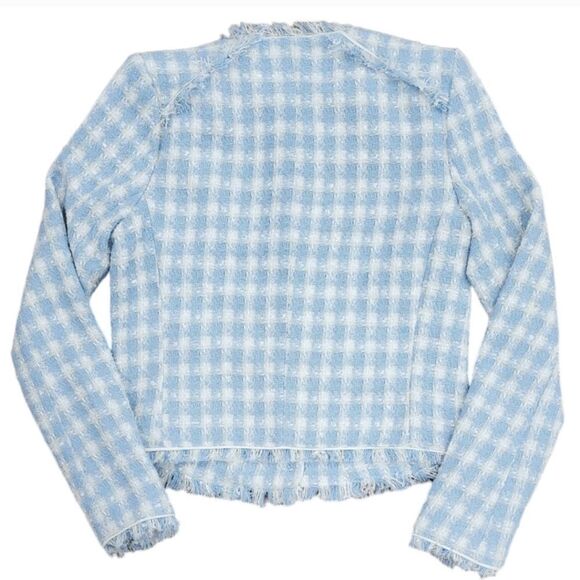 NWT Walter Baker Callista Jacket in Nautical Tweed Blue - Picture 8 of 13